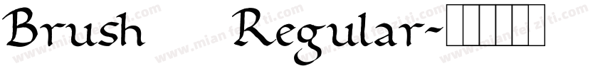 Brush 445 Regular字体转换